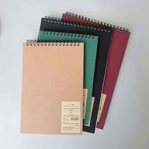 High-Value Retro Flip-Up Spiral <b>Notebook</b> Thickened Dowling Paper <b>Grid</b> Lined Printed Blank Non-Slip for College Students Exam - Product Image 1
