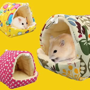 Mini criceto letto nascondiglio protezione amaca piccolo Pet letto gerbillo Habitat Mini casa gabbia nido criceto accessori criceto - Product Image 1