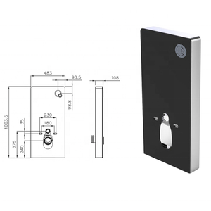 Tanque de agua de inodoro ecológico BF3009 con sistema de recolección de agua de lluvia, reduce el uso de agua municipal, ideal para edificios verdes - Product Image 1