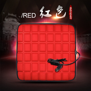 Coussin chauffant pour siège de voiture, noir, pièce unique, rempli de mousse, en coton, chaleur hivernale pour utilisation automobile - Product Image 3