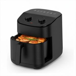 Friteuse à air chaud 1800W à surface brossée, contrôle mécanique de la température et du temps à 2 boutons, usage domestique - Product Image 3