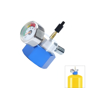 Adaptador de aluminio para uso de llenado de propano de <span class=keywords><strong>gas</strong></span> verde con medidores de presión de tanque de camping para accesorios de Paintball - Product Image 2