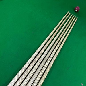 Direct usine, stock disponible, queue de billard de snooker haut de gamme faite main, avec fût en frêne importé, contrôle précis de la balle, OEM, vente en gros, monobloc - Product Image 2