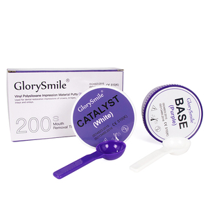 2x2 corpo pesante tipo 0 aggiunta Silicone materiale impronta stampo dentale bottiglie manuale mastice catalizzatore 510K approvato 500g ciascuno - Product Image 6
