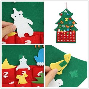 Calendrier de l'Avent de Noël à suspendre, décorations murales, calendrier en feutre personnalisé pour enfants, vente chaude - Product Image 4