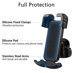 ล็อคอัตโนมัติที่วางโทรศัพท์รถจักรยานยนต์หมุนได้360องศา <span class=keywords><strong>xgear</strong></span> มือจับจักรยานแคลมป์ยึดโทรศัพท์มือถือสกู๊ตเตอร์ - Product Image 6