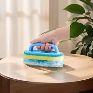 <span class=keywords><strong>Éponge</strong></span> de nettoyage <span class=keywords><strong>magique</strong></span> <span class=keywords><strong>pour</strong></span> cuisine, salle de bain et toilettes, brosse écologique à manche en plastique <span class=keywords><strong>pour</strong></span> fentes de fenêtre et murs - Product Image 5