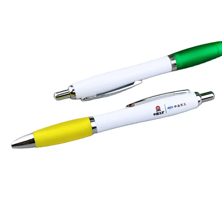 Premium no minimum order custom logo advertising personalized twist plastic ballpoint pen