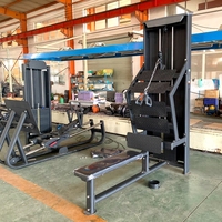 Máquina de entrenamiento de fuerza de grado comercial N36 para ejercicios de espalda, equipo de gimnasio personalizable con doble tirador largo y remo bajo