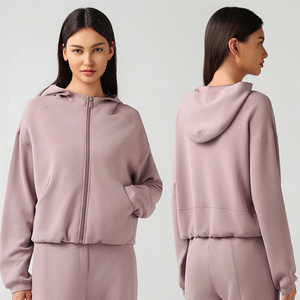 YBO-DAW166 Vente en gros de sweats à capuche sportifs pour femmes, sweats amples et décontractés en tissu respirant pour la course à pied et le <span class=keywords><strong>fitness</strong></span> - Product Image 1