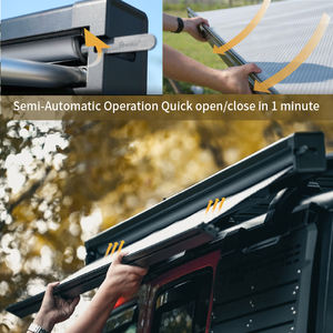 Vente chaude par voie terrestre 4x4 suv auvent tente en alliage d'aluminium rétractable <span class=keywords><strong>Camping</strong></span> voiture toit auvent latéral - Product Image 2