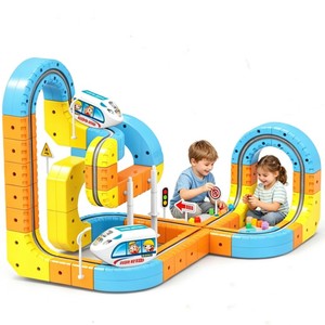 Jouets éducatifs de haute qualité pour enfants : Blocs de construction STEM, <span class=keywords><strong>Voiture</strong></span> sur piste de lévitation magique, <span class=keywords><strong>Voiture</strong></span> de course, Piste lumineuse, Ensemble de train électrique - Product Image 4