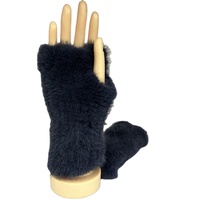 Gants en fourrure de vison véritable pour femmes, gants tricotés à la main avec demi-doigts, mode au prix d'usine, vente en gros