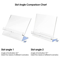2022 nouveau Design pliable étagère Table Top Lucite Shtender debout acrylique livre stands