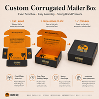 Cajas de Cartón Corrugado al por Mayor para Regalos, Caja de Transporte Portátil Tipo Avión, Caja de Embalaje de Papel Reciclable Personalizada, Cajas de Cartón para Envío