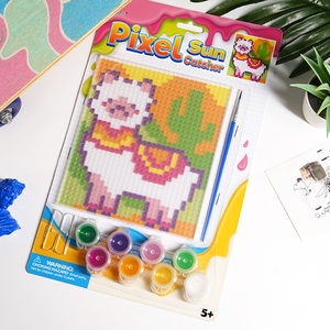 2026 nuevo producto DIY <span class=keywords><strong>Pixel</strong></span> Picture Craft Art Kit clásico Animal juguete de dibujo educativo con pintura acrílica - Product Image 5