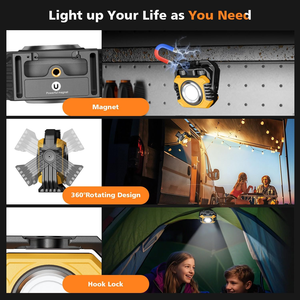 2025 초강력 듀얼 라이트 COB TG3 디밍 작업등 빨간색 점멸 자동차 수리용 자석 휴대용 작업등 LED 충전식 - Product Image 2