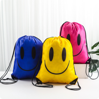 Sac à dos de sport en polyester et nylon personnalisé avec logo imprimé, sac à cordon promotionnel pour la vie quotidienne