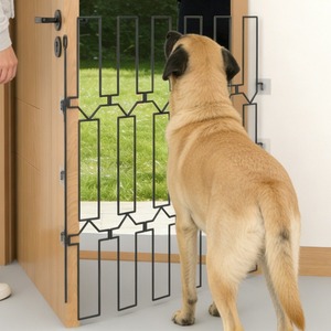 Nouvelle barrière métallique rétractable transfrontalière pour animaux de compagnie, porte pour chat, barrière de sécurité pour enfants, garde-corps d'escalier domestique, clôture pour chien - Product Image 2