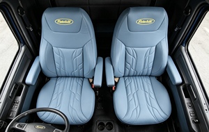 Funda <span class=keywords><strong>de</strong></span> Asiento Personalizada GANE, Estilo Lujoso Azul, para Camiones Pesados <span class=keywords><strong>Peterbilt</strong></span> y Semirremolques, Completamente Cerrada - Product Image 3