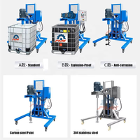 Agitateur de réservoir IBC haute vitesse de 1000 L, mélangeur électrique télescopique pour le mélange de liquides industriels