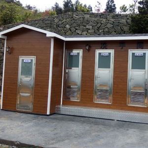 Toilettes portables en panneaux sandwich, design moderne, durables, pour les attractions touristiques - Product Image 3