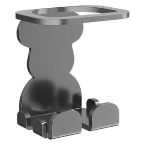 Soporte de pared para afeitadora eléctrica de acero inoxidable, estante de almacenamiento para baño, diseño rectangular duradero - Product Image 3