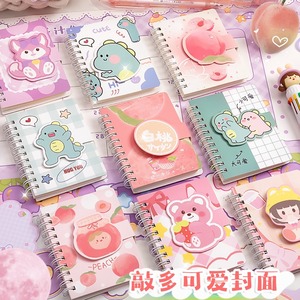 Xách Tay A7 Máy Tính Xách Tay Dễ Thương Phim Hoạt Hình Cuộn Dây Thiết Kế Cho Velcro Khóa Túi Xoắn Ốc Ràng Buộc Giấy Trường Cuộc Sống Trang Nhỏ Văn Phòng Phẩm Su - Product Image 6