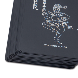 Siyah iskambil kartları Poker özel Logo kartları kutu ile kağıt baskı oynarken - Product Image 3