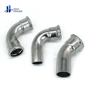 Stainless Steel 304 M-profile Press Plumbing Fitting Double Crimping reducer socket water system compression press concen