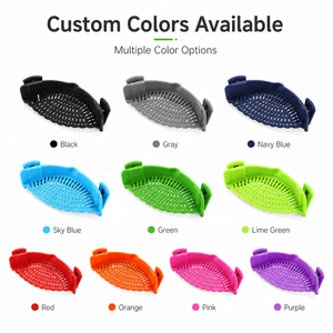 Vente chaude Cuisine Snap N Strain Pot Passoire et Passoire À Pâtes-Clip En Silicone Réglable Sur Passoire Pour Casseroles, Casseroles, Bols - Product Image 3