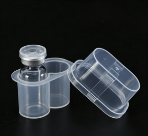 Custom 3ml 2 Units Sterile PP Rectangle Vaccine <b>Storage</b> <b>Box</b> Plastic Vial Holder Embossing Logo Peptide Bottle Case Wholesale - Product Image 6