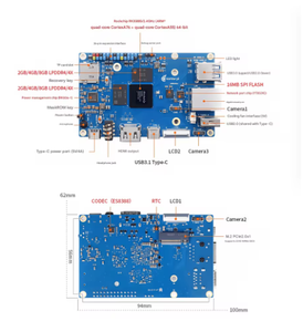 Orange Pi 5 plus/ultra orange pi 5b 1/2/4/6/8/16 GB Single Board Computer modul PCIE eksternal wi-fi BT Demo papan pengembangan - Product Image 4