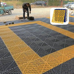 Grille de <span class=keywords><strong>sol</strong></span> moderne pour lavage de voitures, conception sans rainures, <span class=keywords><strong>panneau</strong></span> en maille plastique épais pour drainage et étanchéité, idéal pour entrepôts et ateliers - Product Image 4