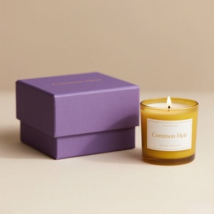 Premium Deluxe Recyaled Rigid Paper <b>Boxes</b> Customized UV Advantage 4C Embossed Logo Different Weigh Candle - Product Image 4