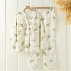 Maternity Cotton Pajama Set with Chest Pad Moon Print Nursing Sleepwear Spring Summer Postpartum Loungewear - Product Image 6
