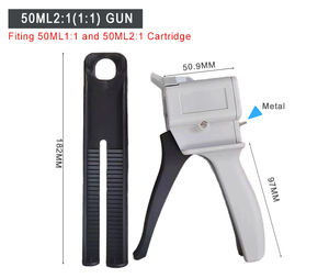 Distributeur de pistolet à colle liquide manuel en deux parties <span class=keywords><strong>seringue</strong></span> époxy 50ML AB adhésif 50Ml pistolet époxy 1:1 - Product Image 3