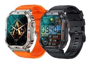 DF K57PRO นาฬิกาอัจฉริยะขายดี แบตเตอรี่ใช้งานได้นาน 400 mAh หน้าจอสัมผัสเต็มรูปแบบขนาด 1.96 นิ้ว ฟิตเนส โทรออกผ่านบลูทูธ - Product Image 3