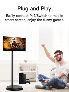 Monitor LCD Portatile Smart <span class=keywords><strong>TV</strong></span> da 21,5 Pollici con Supporto da Pavimento, Display Digitale Ultra Sottile <span class=keywords><strong>All</strong></span>-<span class=keywords><strong>in</strong></span>-<span class=keywords><strong>One</strong></span> - Product Image 6