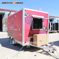 Oriental Shimao American Standard Mobile Bar Chariots De Nourriture Et Camion De Nourriture Remorque Foodtruck Avec Équipements De Cuisine Complet