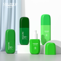 Nouvelle conception de flacon pulvérisateur de brume tonifiante mignon, 60, 80, 100 ml, en plastique PET, emballage cosmétique avec pompe à lotion pour crème solaire corporelle