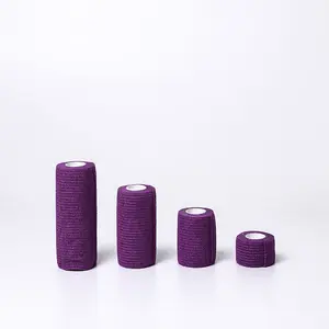 Produto quente fácil de rasgar, cores variadas, elástico, látex não-tecido, auto-adesivo, bandagem coesiva