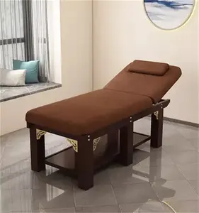 상업적인 가구 미장원 태국 온천장 채찍질 침대 현대 나무로 되는 얼굴 침대 De 안마 테이블