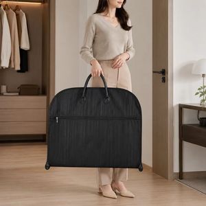 Sac de voyage pour vêtements en tissu Oxford OEM/ODM, protège-costume de luxe à fermeture éclair avec poignée pour la vente en gros - Product Image 5