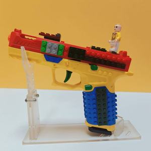 Pistola de Juguete <span class=keywords><strong>Glock</strong></span> SIG17 de Bloques de Construcción, Juguete Educativo con Expulsión de Balas y Balas Blandas, Modelo DIY - Product Image 2