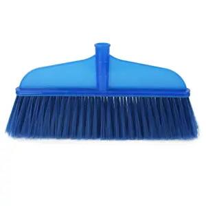 JIEYA 5491 צ 'ילה שוק כחול Gardenbroom בסיס Plastico מטאטא גן לדחוף ניקוי רצפת מטאטא ביתי מטאטא פלסטיק ראש