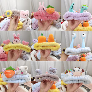 Fascia per capelli spa per il viso regolabile in tinta unita carol spessa fascia morbida per il trucco - Product Image 2