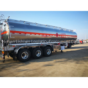 Semirremolque Cisterna de Acero Inoxidable 304 de 45m, Certificado <span class=keywords><strong>ADR</strong></span>, Resistente a la Corrosión, 3 Ejes, 30t de Carga Útil Máxima, para Transporte de Combustible - Product Image 2