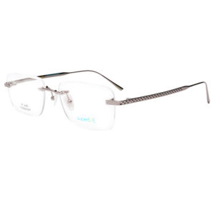 إطارات نظارات خفيفة الوزن من التيتانيوم عيار 18 قيراط من سوبروفو، نظارات بصرية بدون إطار شفافة، أذرع معدنية مرنة، نظارات قراءة شعبية متعددة الألوان - Product Image 1