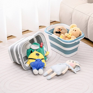 Foldable Laundry Basket Collapsible PP Clothes Bin <b>Portable</b> Storage Tub for <b>Washing</b> <b>Machine</b> Bathroom Kitchen - Product Image 4
